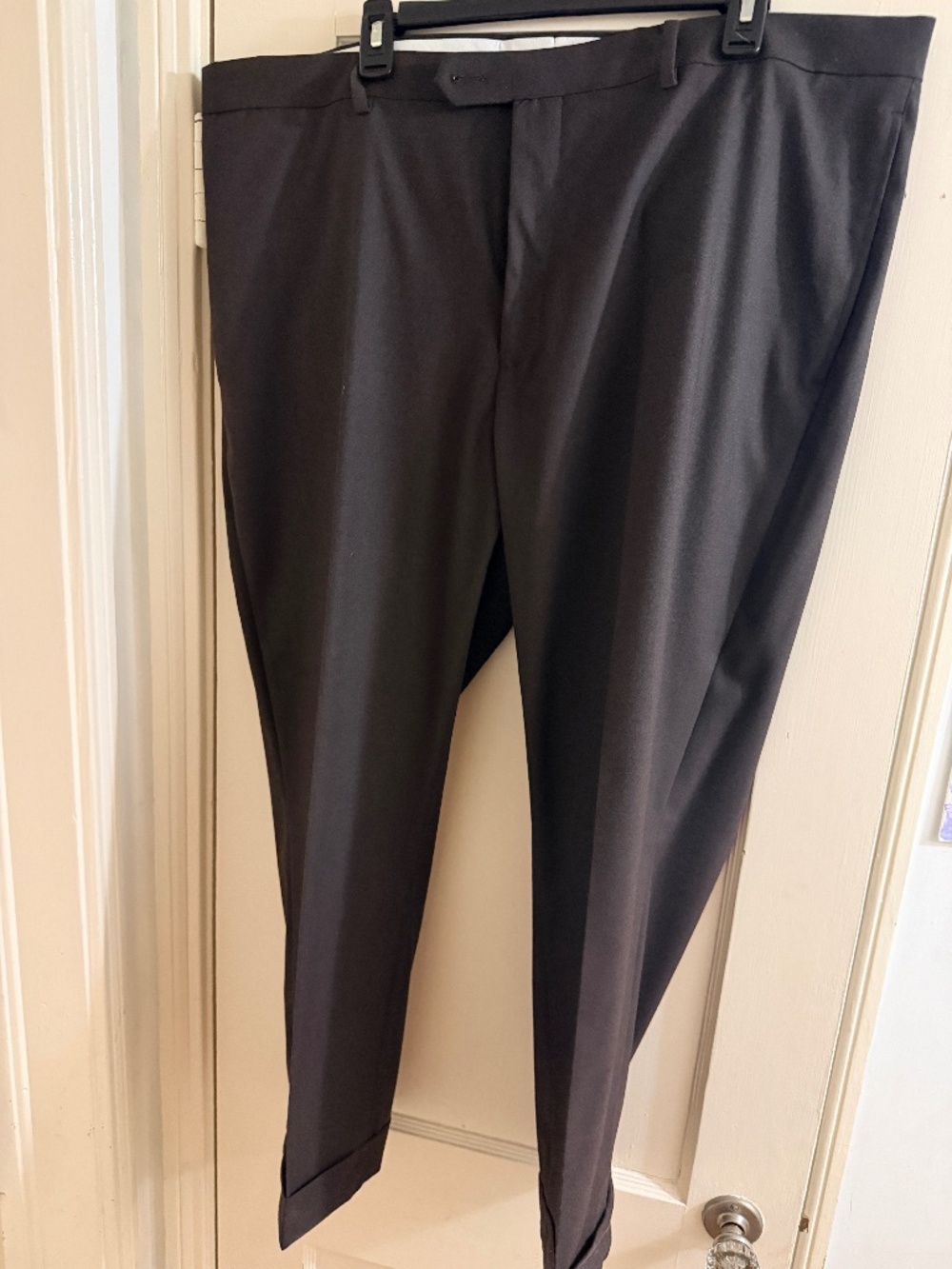 Daniel Crémieux Signature Collection Dress Pants 42x28 Chocolate Brown Cuffed St
